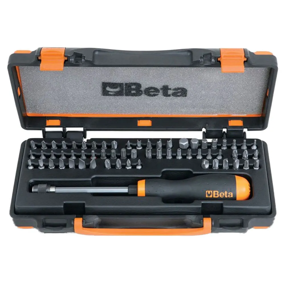 Beta Utensili Verktygssats 62 Bitar, Black / silver, One Size