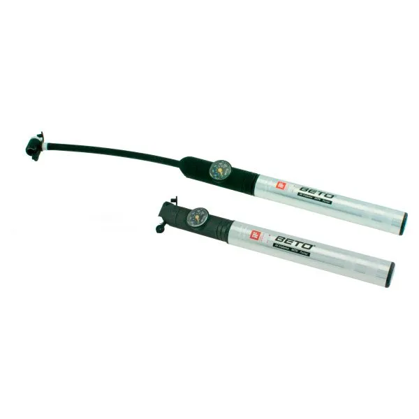 Beto One-way Optima Mini Pump, Silver / black, 100psi