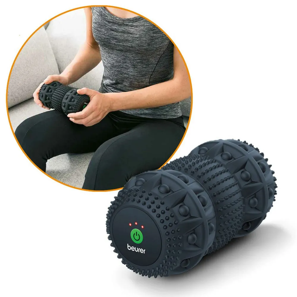 Beurer Vibrerande Massage Roller Mg 35, Black, 15.6 x 8.7 x 8.7cm