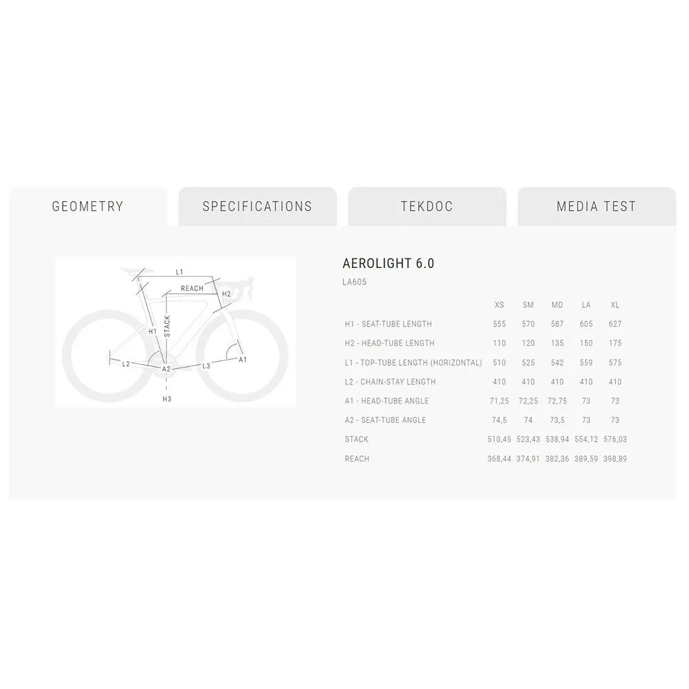 BH Bikes Aerolight 6.0 105 Di2 7150 2025 Racercykel