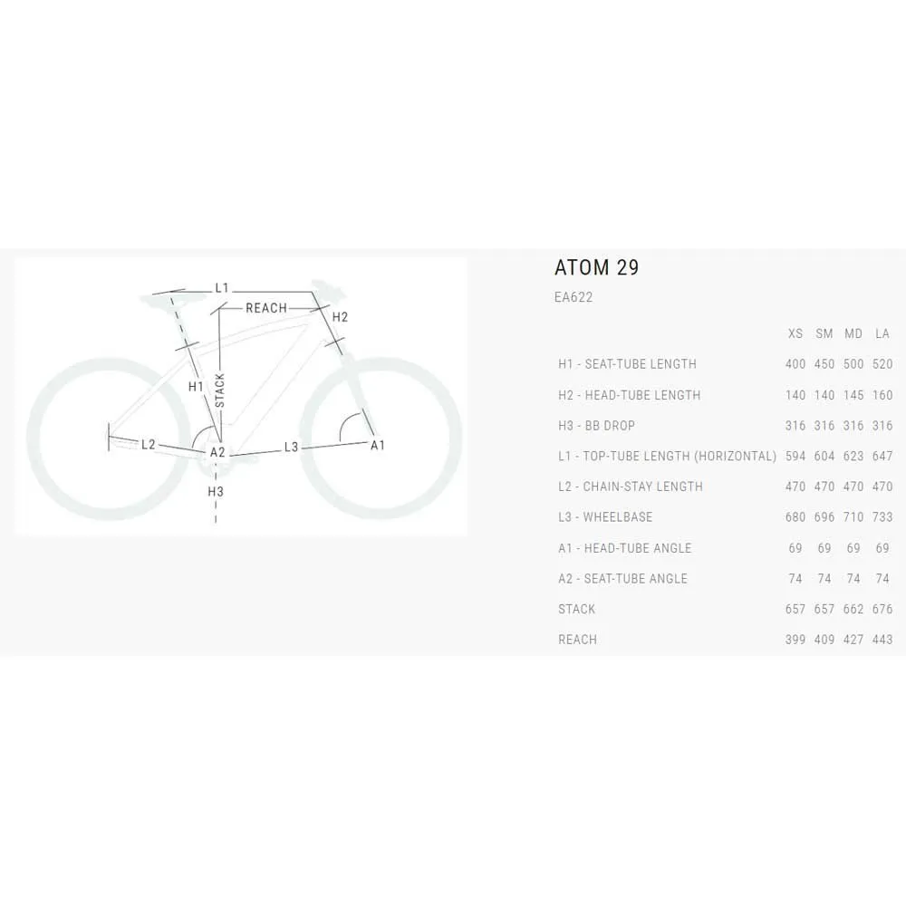 BH Bikes Atom 29´´ Bh1e Alivio 2022 Elcykel Mtb