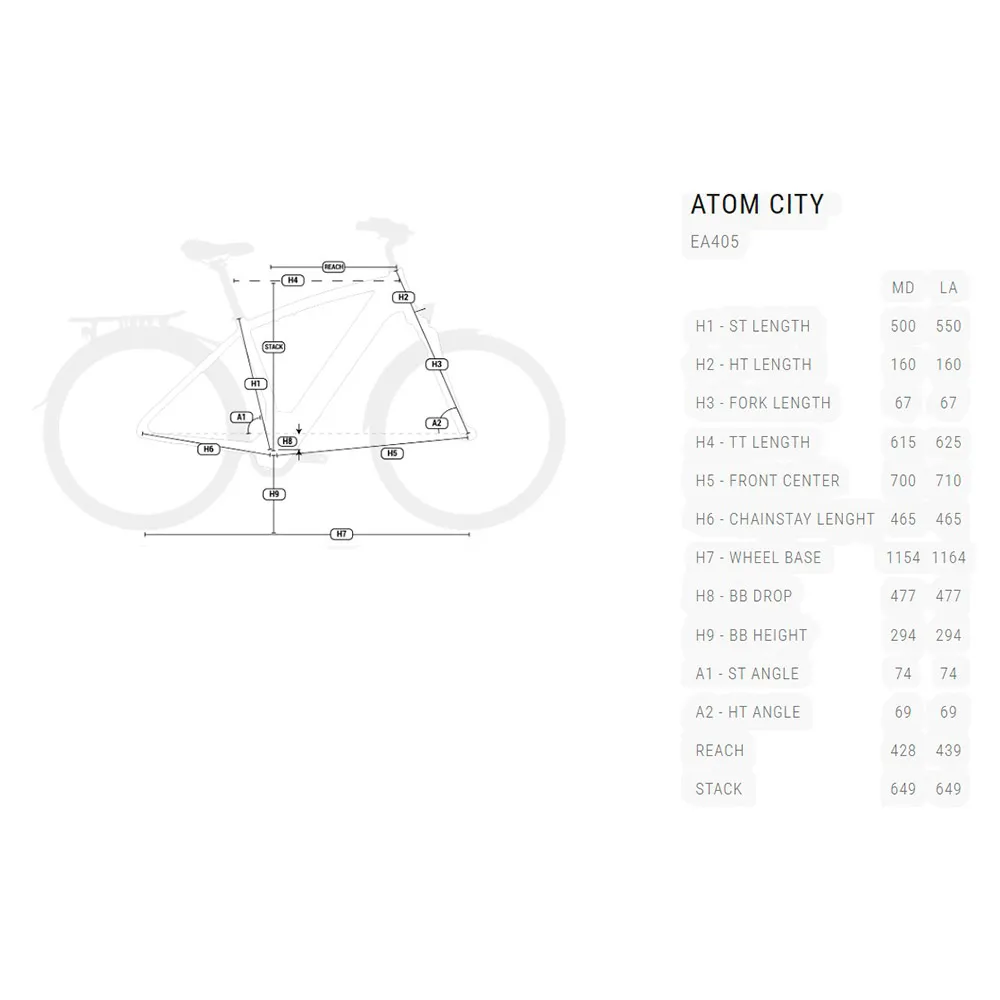 BH Bikes Atom City 1e Altus Elcykel