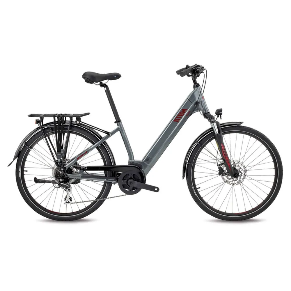 BH Bikes Atom Street 26´´ Acera 2022 Elcykel, Silver / red / silver, One Size BH Bikes Atom Street 26´´ Acera 2022 Elcykel, Silver / red / silver, One Size