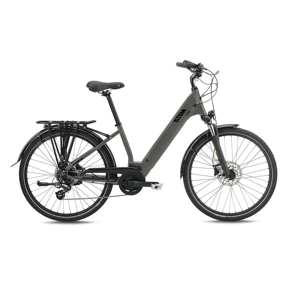 BH Bikes Atom Street Bh1e 26´´ Acera 2025 Elcykel, Silver-black-silver, M, 500Wh