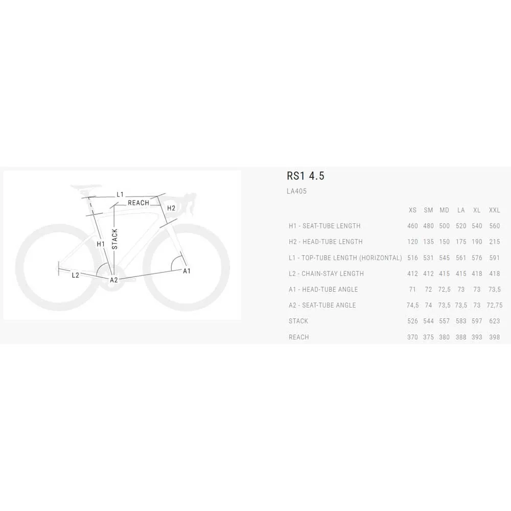 BH Bikes Rs1 4.5 105 Di2 7150 2025 Racercykel