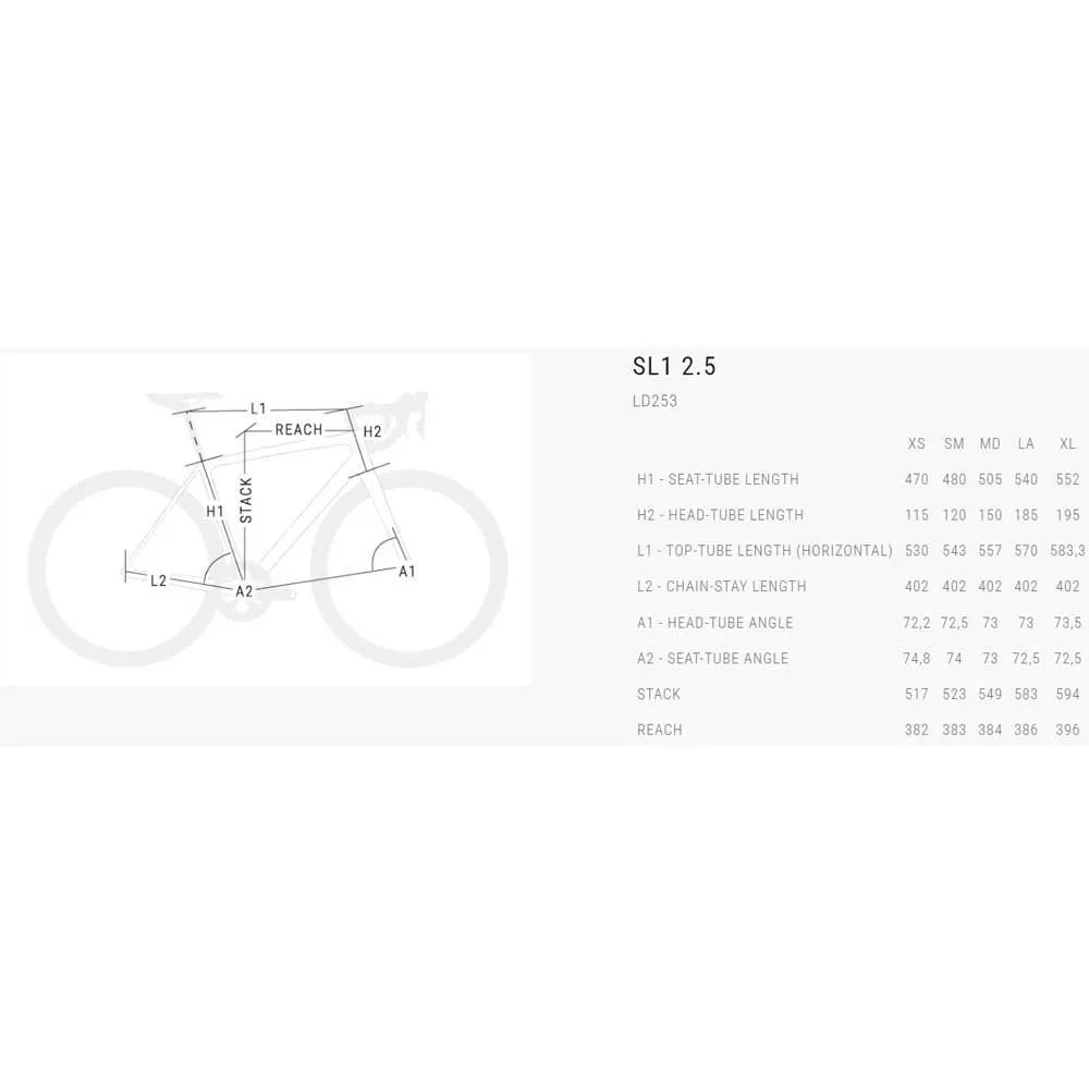 BH Bikes Sl1 2.5 105 2023 Racercykel, Red / copper / red