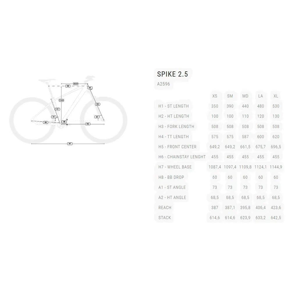 BH Bikes Spike 2.5 29´´ Deore 2026 Mtb Cykel, Sgg, XS