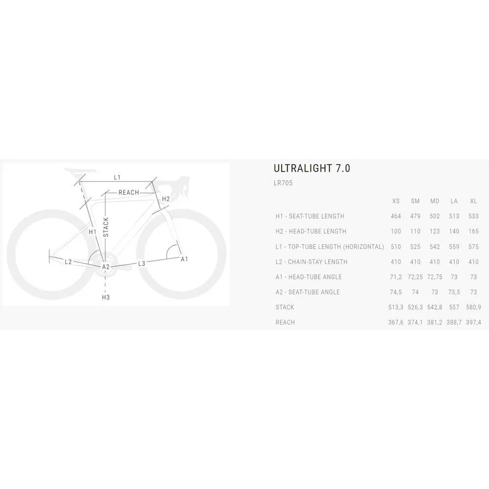 BH Bikes Ultralight 7.0 Ultegra Di2 8150 2025 Racercykel