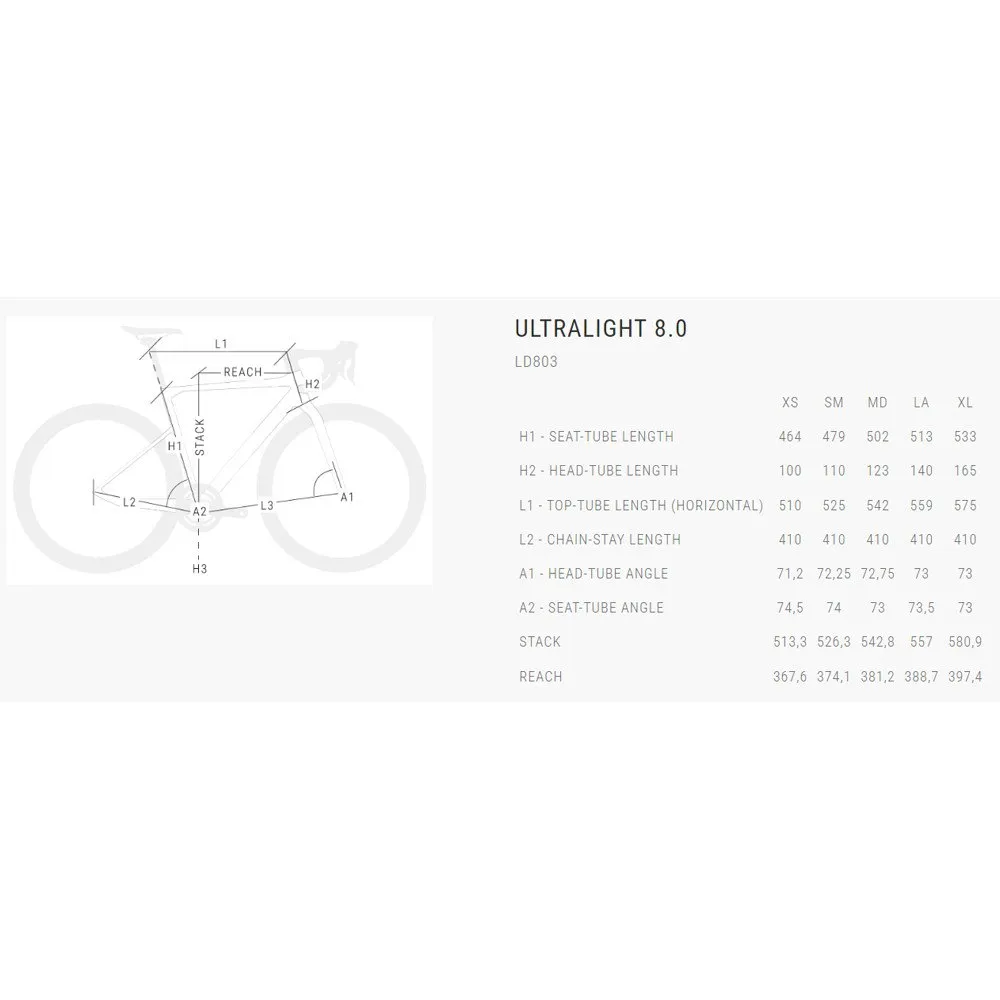 BH Bikes Ultralight 8.0 105 Di2 2023 Racercykel
