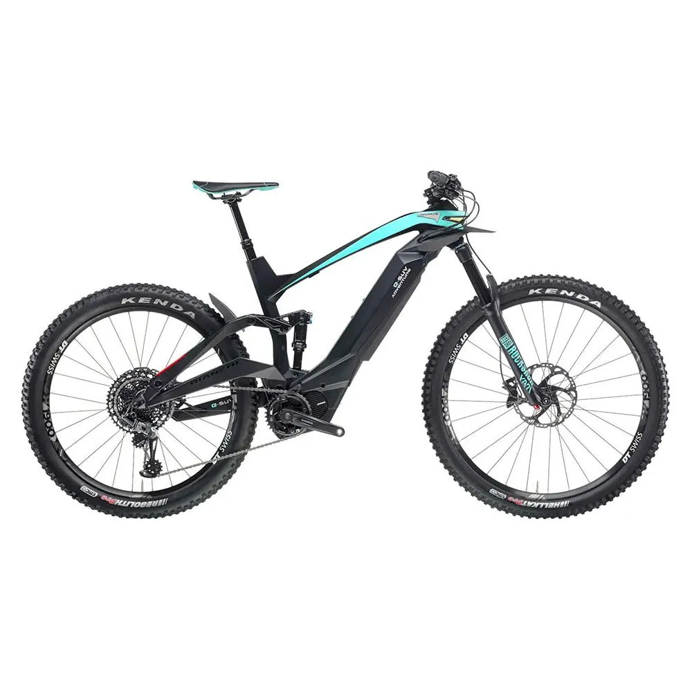 Bianchi E-suv Adventure 29/27.5´´ Gx Eagle 2023 Elcykel Mtb, Black / celeste, 53, 720Wh Bianchi E-suv Adventure 29/27.5´´ Gx Eagle 2023 Elcykel Mtb, Black / celeste, 53, 720Wh
