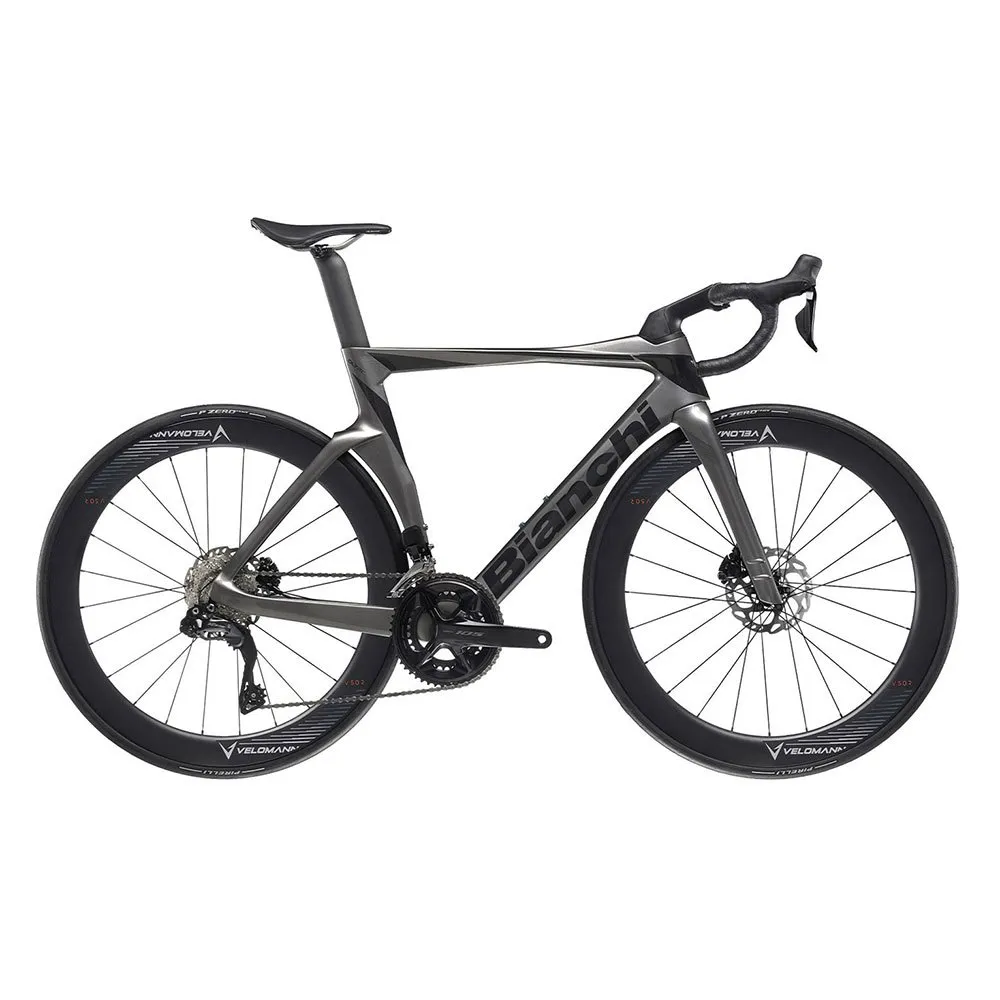 Bianchi Oltre 105 Di2 2023 Racercykel, Dark grey metal / graphite full glossy Bianchi Oltre 105 Di2 2023 Racercykel, Dark grey metal / graphite full glossy