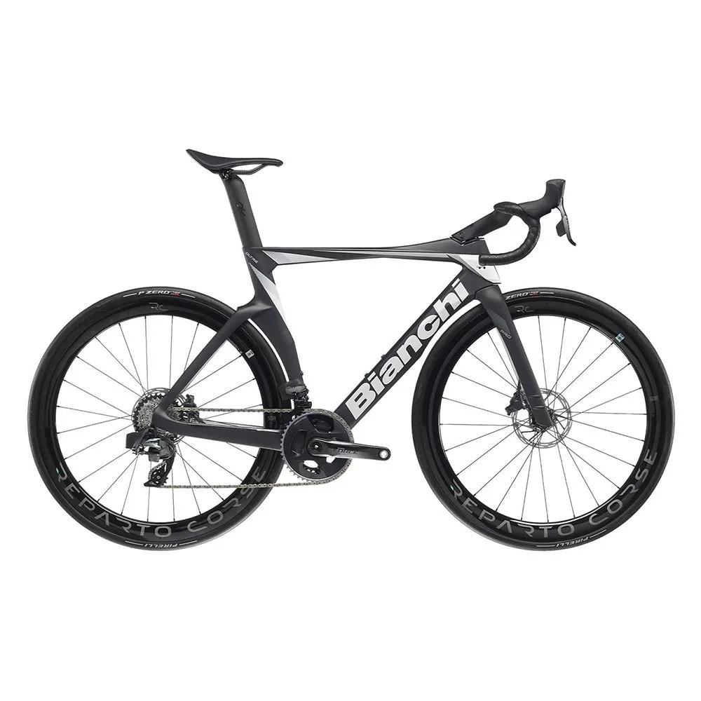 Bianchi Oltre Pro Force Etap Axs 2023 Racercykel, Graphite / white full matt Bianchi Oltre Pro Force Etap Axs 2023 Racercykel, Graphite / white full matt