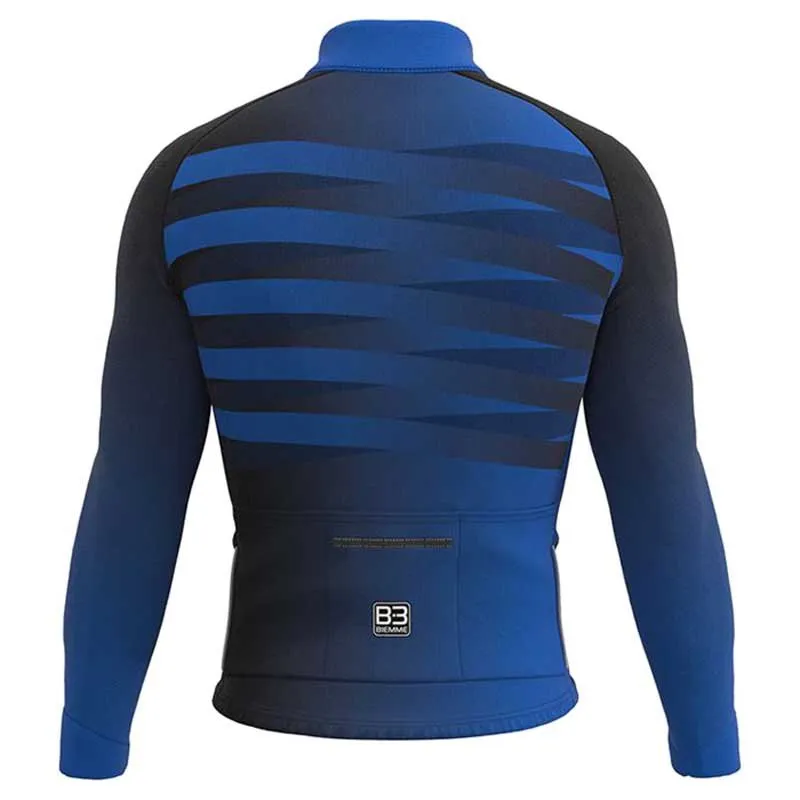 Biemme Ghisallo Långärmad Trikå, Black / blue, M