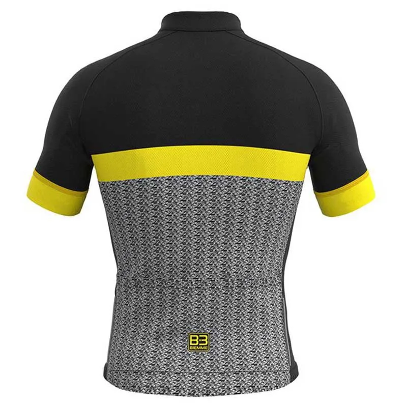 Biemme Martirolo Korta ärmar Cykeltröja, Black / yellow, M