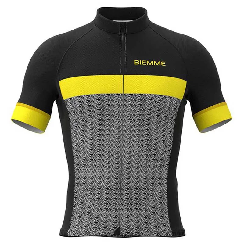 Biemme Martirolo Korta ärmar Cykeltröja, Black / yellow, M