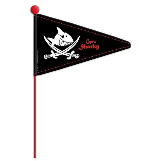 Bike Fashion Capt´n Sharky Flagga, Black / multicolor, One Size Bike Fashion Capt´n Sharky Flagga, Black / multicolor, One Size