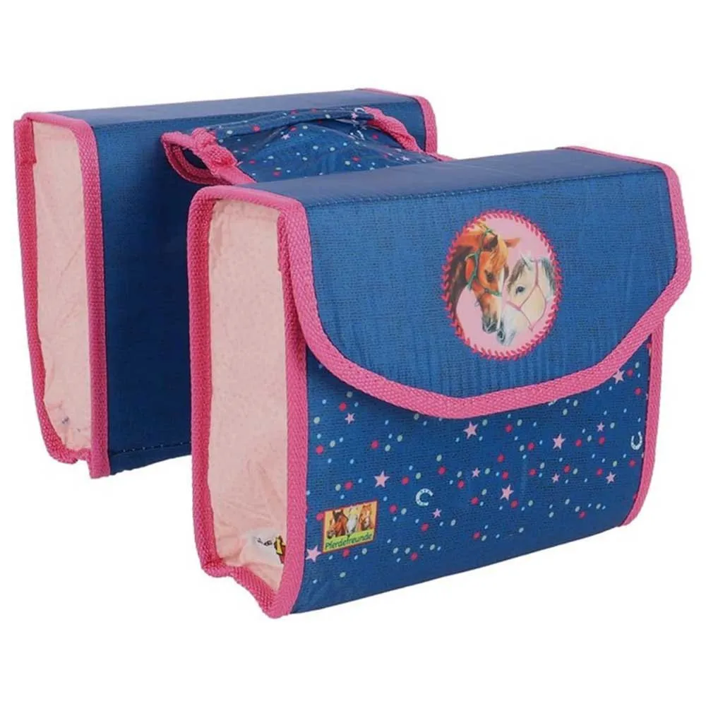 Bike Fashion Horsefriends Sidoväskor 7l, Blue / multicolor, One Size