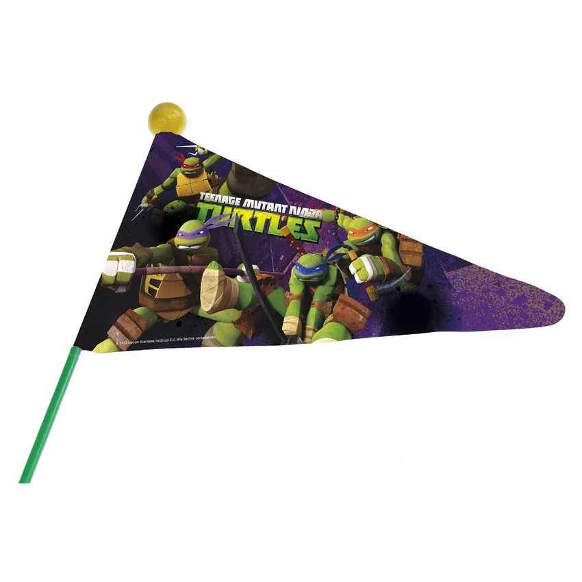 Bike Fashion Ninja Turtles Flagga, Green / purple multicolor, One Size Bike Fashion Ninja Turtles Flagga, Green / purple multicolor, One Size