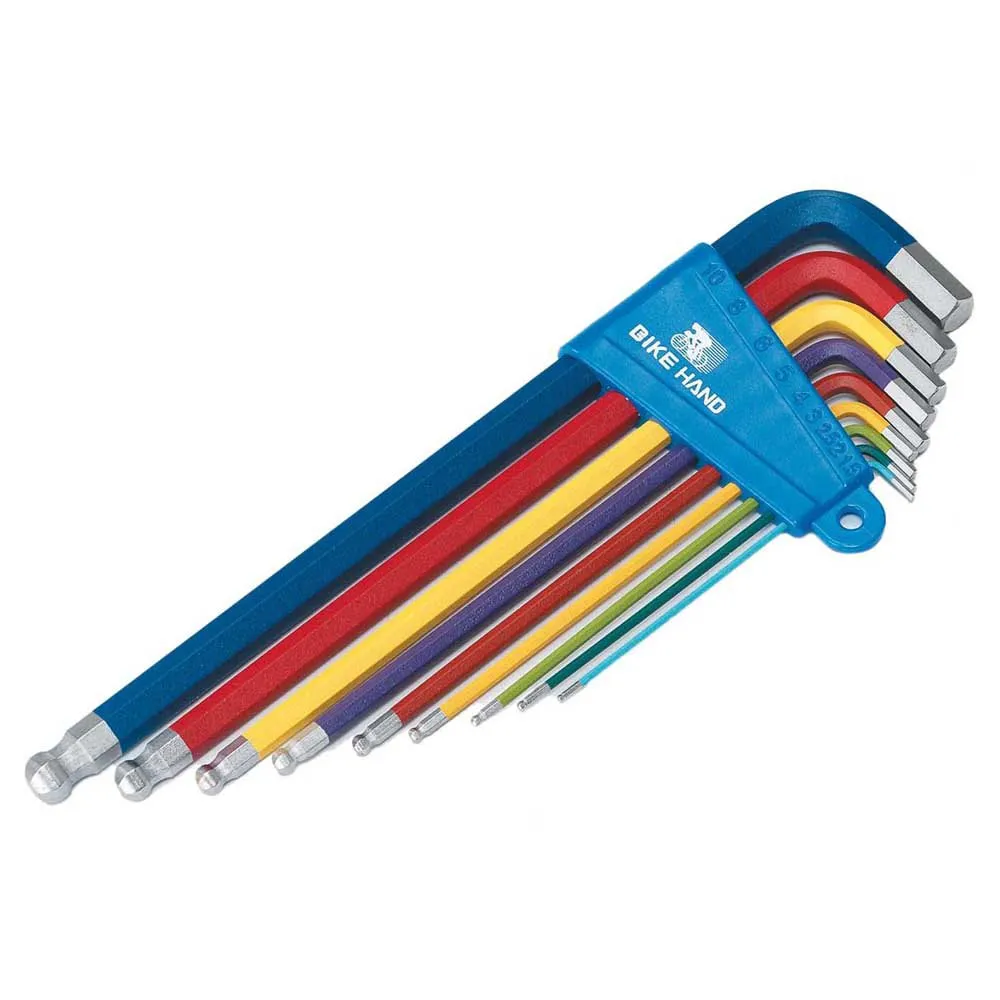 Bike Hand Insexnyckel 9 Enheter, Multicolor, One Size