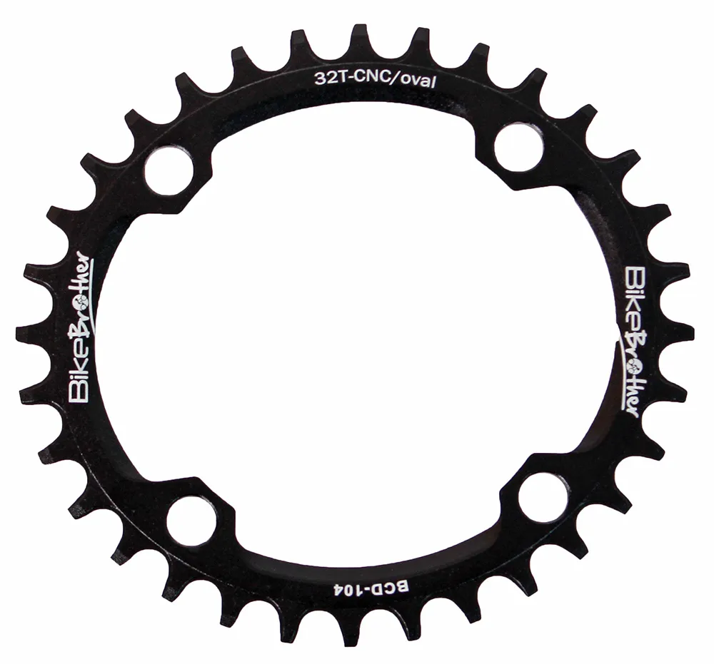 BikeBrother 32T drevØ 104 mm Oval, Svart BikeBrother 32T drevØ 104 mm Oval, Svart