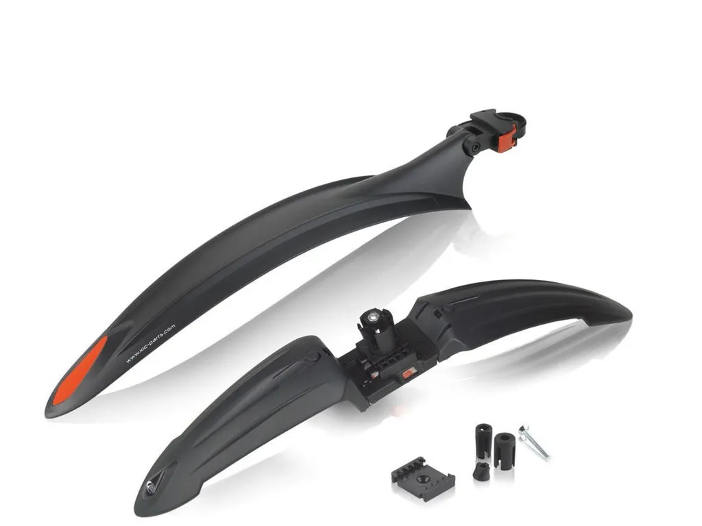 BikePartner Hurricane skärmset 26", 27,5", 29", Svart