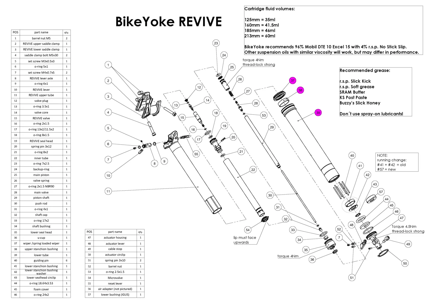 BikeYoke Revive/Divine Lower Tube Unit