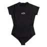 Billabong Tropic Kvinnors Korthärmade Rashguard unisex, Black pebble, M