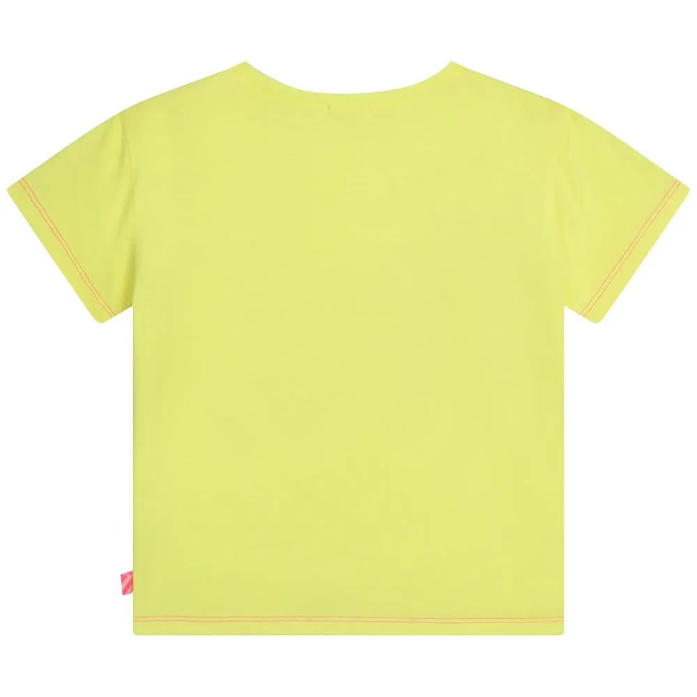 Billieblush U15b09 T-shirt Med Korta ärmar, Yellow, 3Y