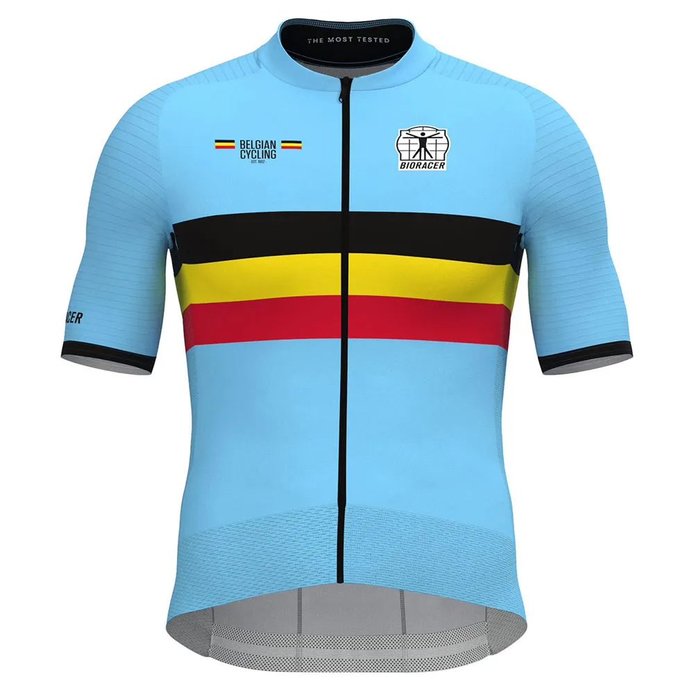 Bioracer Official Belgian Korta ärmar Cykeltröja