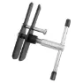 Birzman Dubbeländad Bromsoksskolvtryckare, Silver / black, One Size