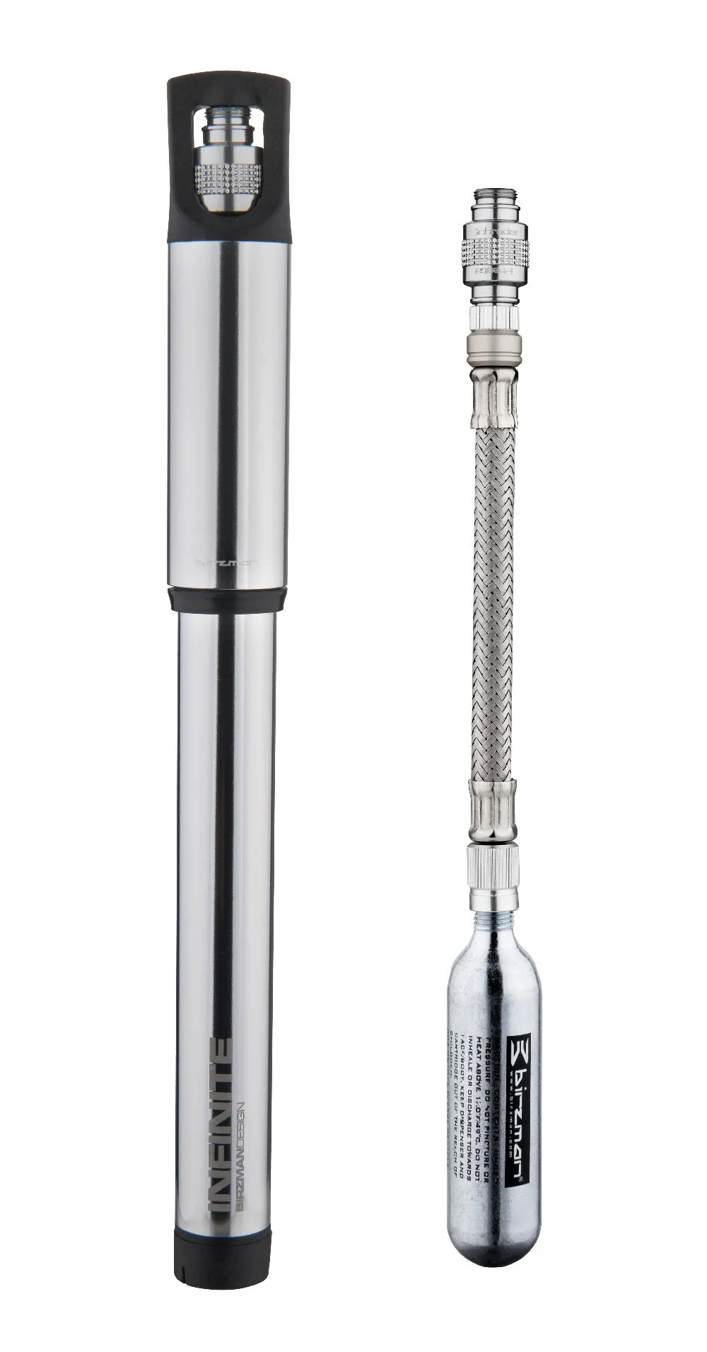 Birzman Infinite Road hybridpump med 2 st kolsyrepatroner Birzman Infinite Road hybridpump med 2 st kolsyrepatroner