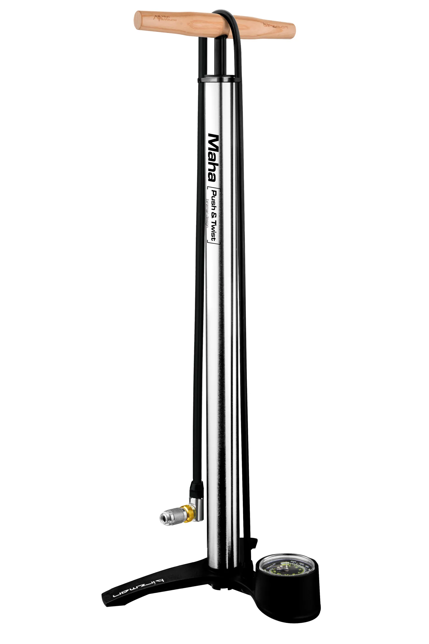 Birzman The Pump Helix Fotpump MTB, 8,3 Bar, Silver Birzman The Pump Helix Fotpump MTB, 8,3 Bar, Silver