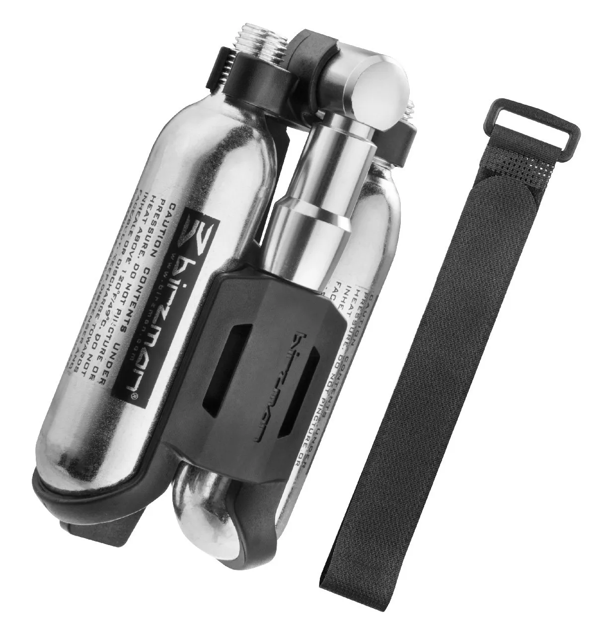 Birzman Uncage Pumpset med kolsyrepatroner, Black / silver, One Size Birzman Uncage Pumpset med kolsyrepatroner, Black / silver, One Size