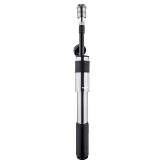 Birzman Velocity Mini Pump, Silver, 160psi Birzman Velocity Mini Pump, Silver, 160psi