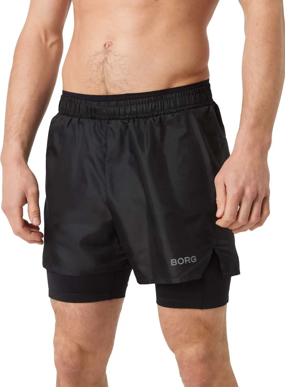 Björn Borg Men's Borg Running Shorts 2 In 1 Björn Borg Men's Borg Running Shorts 2 In 1