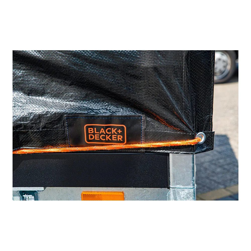 Black & Decker Presenning För Släpvagn 3x4 M, Black, One Size