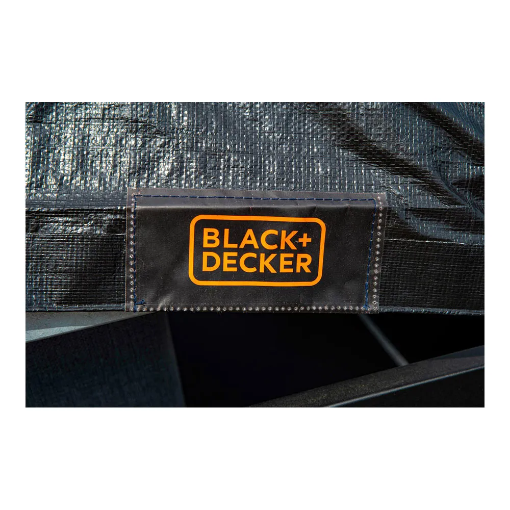 Black & Decker Presenning För Släpvagn 3x4 M, Black, One Size