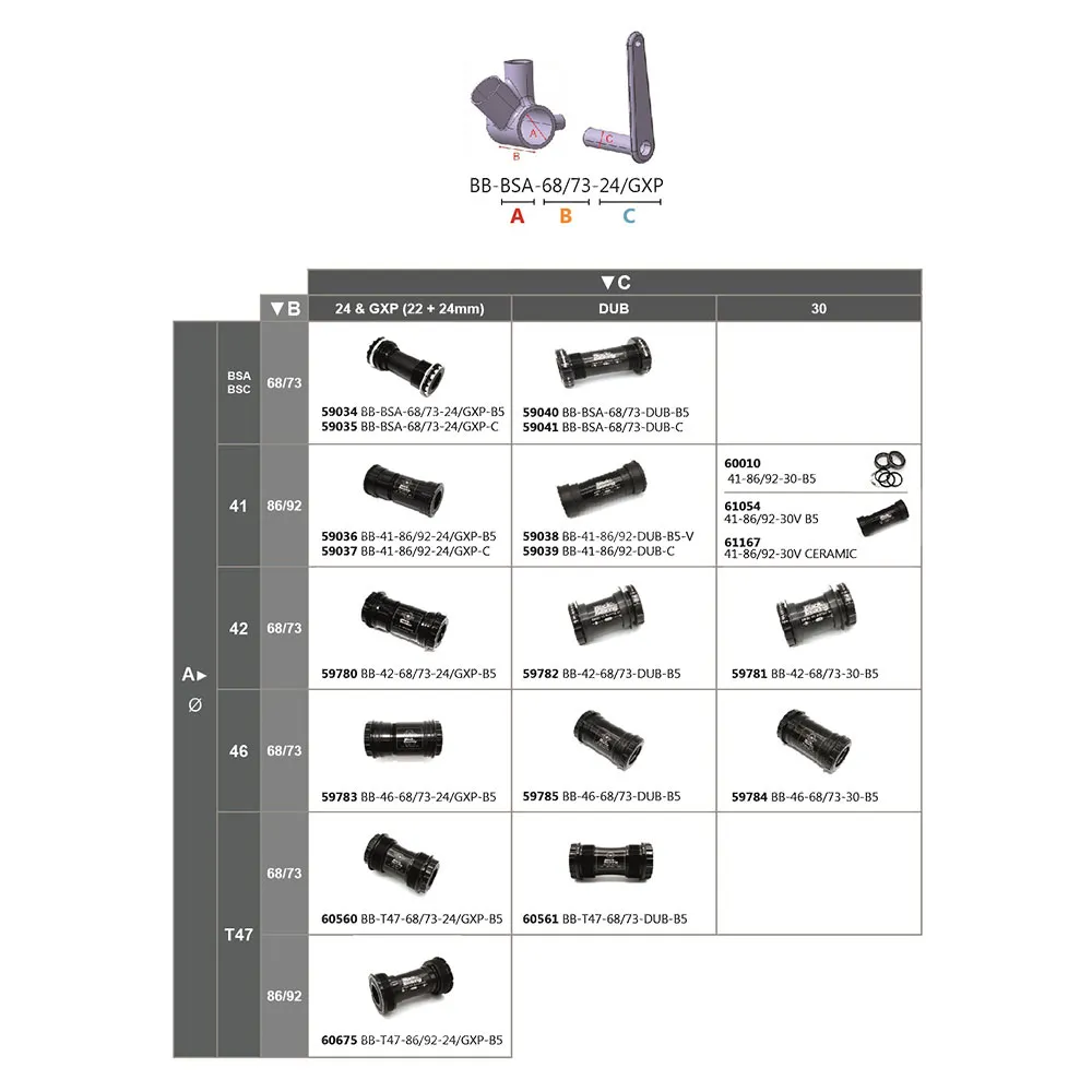 BLACK BEARING 41-86/92-30 Lagerhuspackning, Black