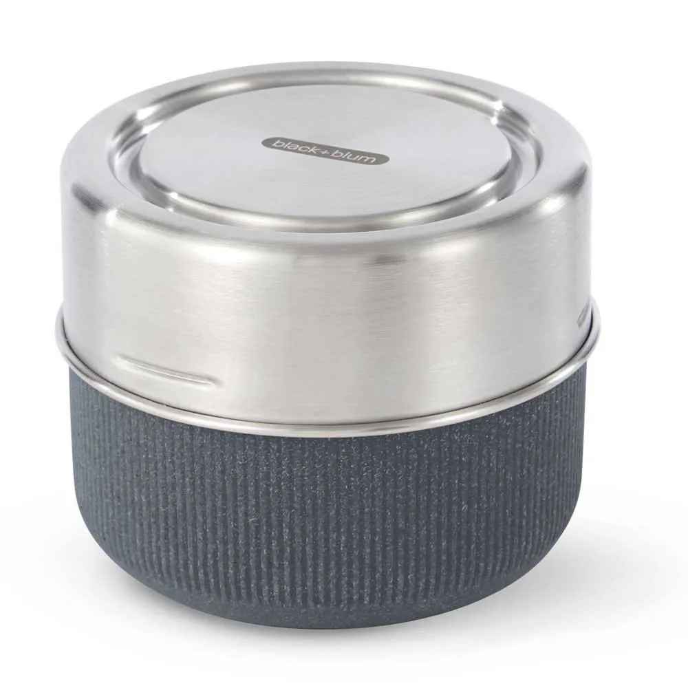 Black+blum Glass Lunch Pot 600ml Skål, Slate, One Size