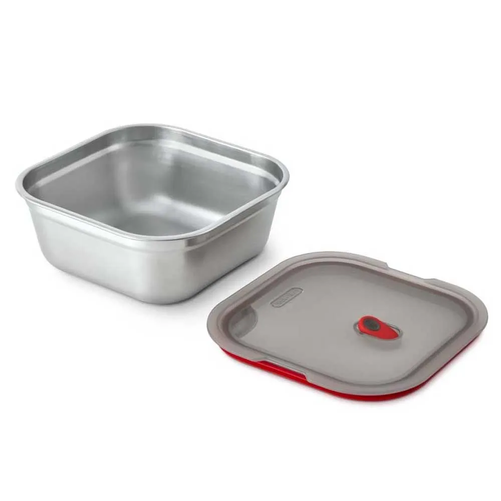 Black+blum Multi-function Square L 1.4l Lunchlåda, Grey / red, One Size