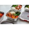 Black+blum Multi-function Square L 1.4l Lunchlåda, Grey / red, One Size