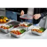 Black+blum Multi-function Square L 1.4l Lunchlåda, Grey / red, One Size