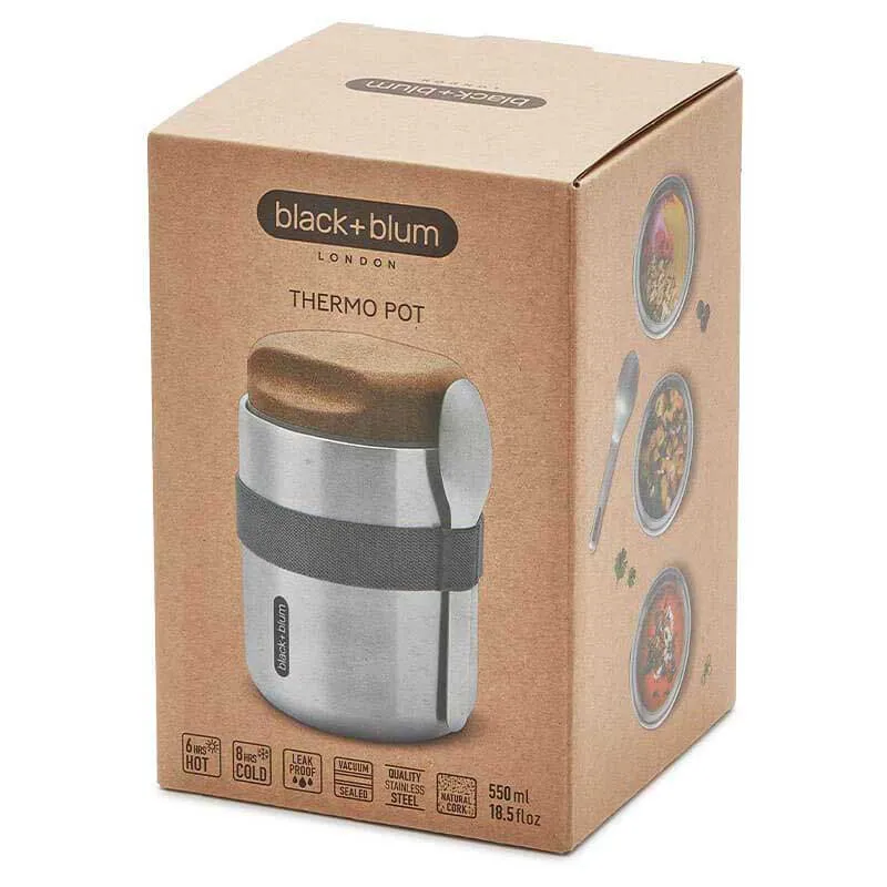 Black+blum Pot Slate Termosflaska, Silver, One Size