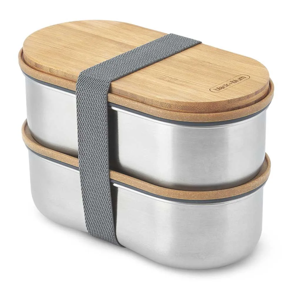 Black+blum Rostfritt Stål Bentolåda 1l, Almond / grey, One Size