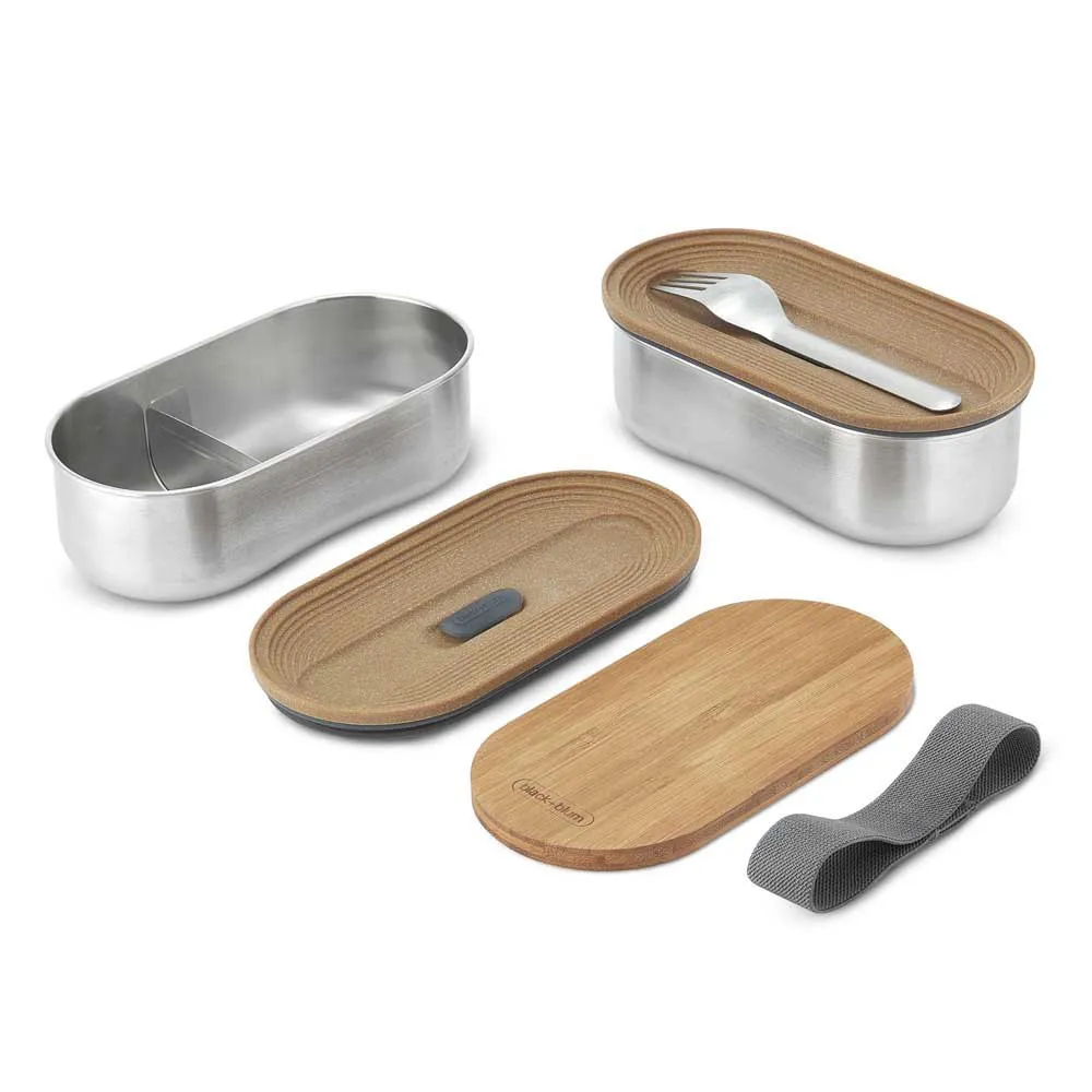 Black+blum Rostfritt Stål Bentolåda 1l, Almond / grey, One Size