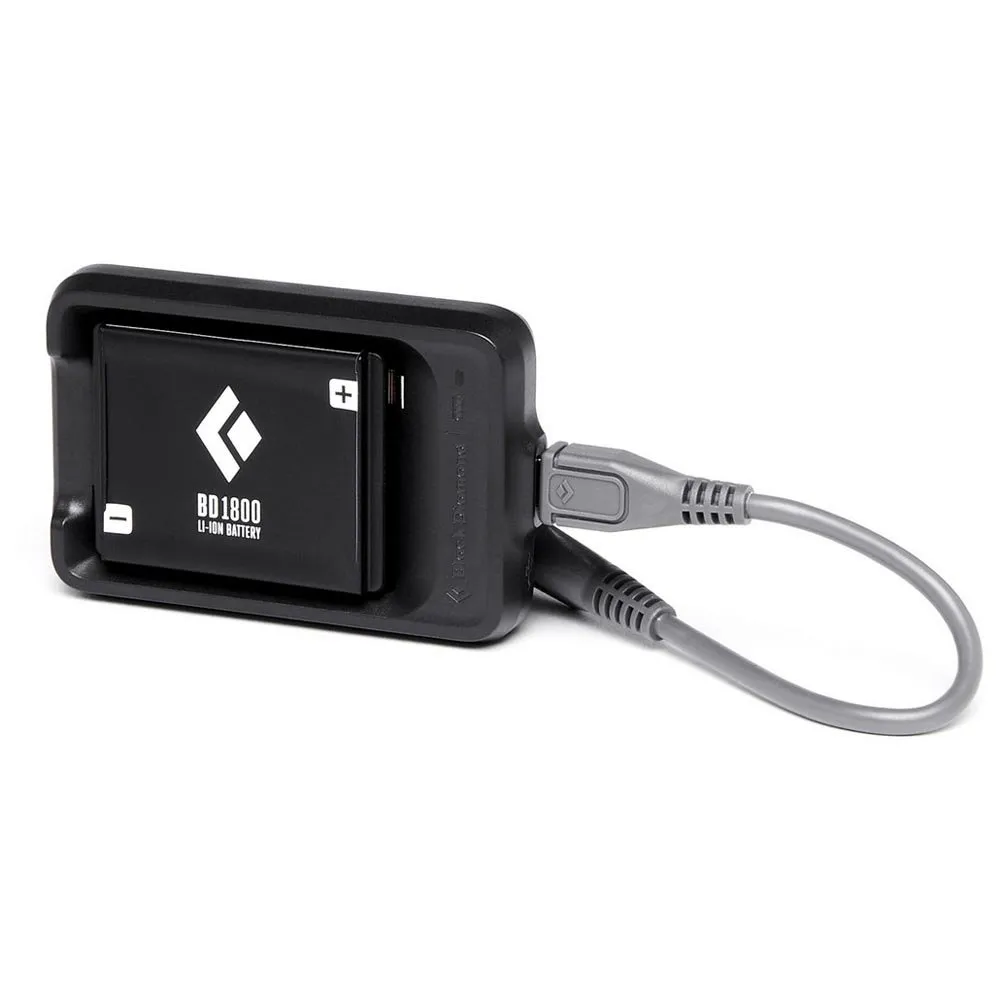 Black Diamond Bd 1800 Rechargeable Battery With Usb Laddare, Black, One Size