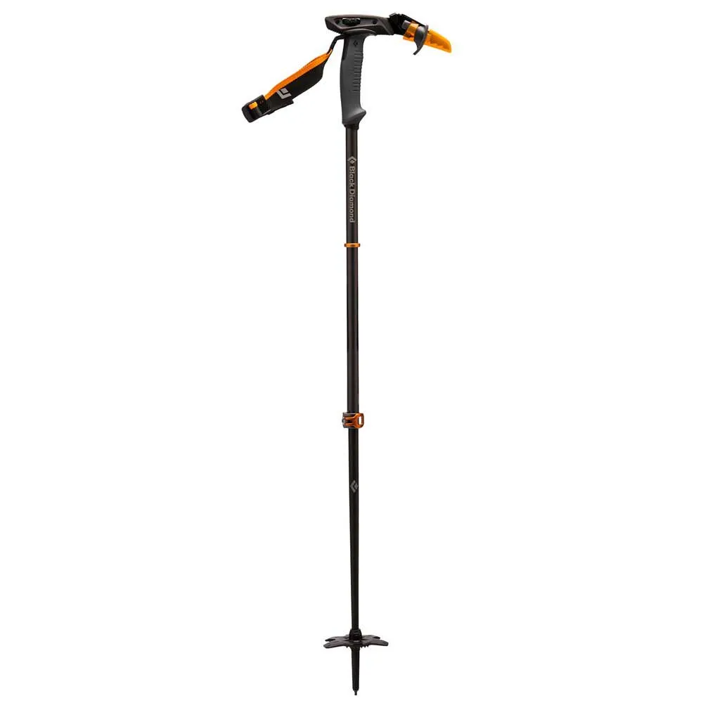 Black Diamond Carbon Whippet Stav 1 Enhet, Gray / black / orange, 100-140cm