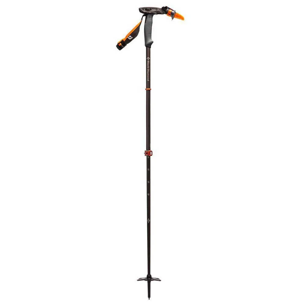 Black Diamond Carbon Whippet Stav 1 Enhet, Gray / black / orange, 100-140cm