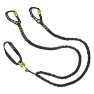 Black Diamond Elastiska Handledsremmar Med Säkerhetslina För Isyxor, Black, One Size