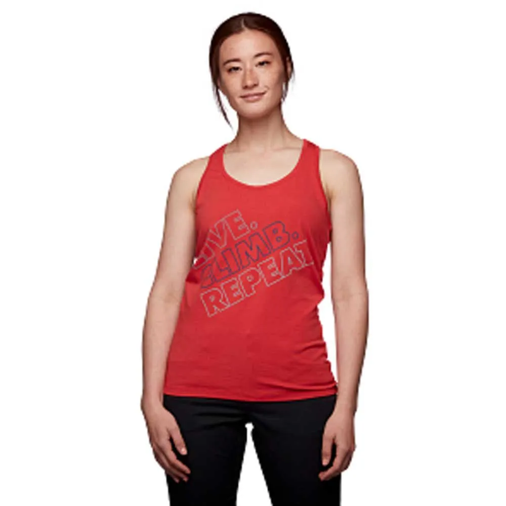 Black Diamond Live Climb Repeat ärmlös T-shirt, Grenadine
